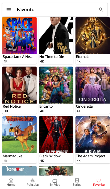 Navegacion contenido app