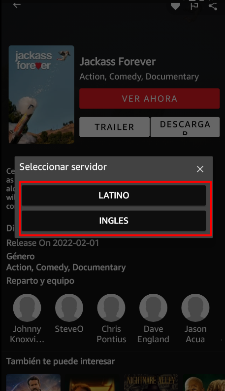 Navegacion contenido app